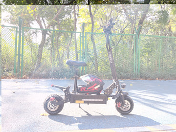 Electric scooter with seat