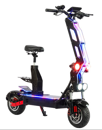 Foldable Electric Scooter Big Tire with Seat Factory Liideway T9
