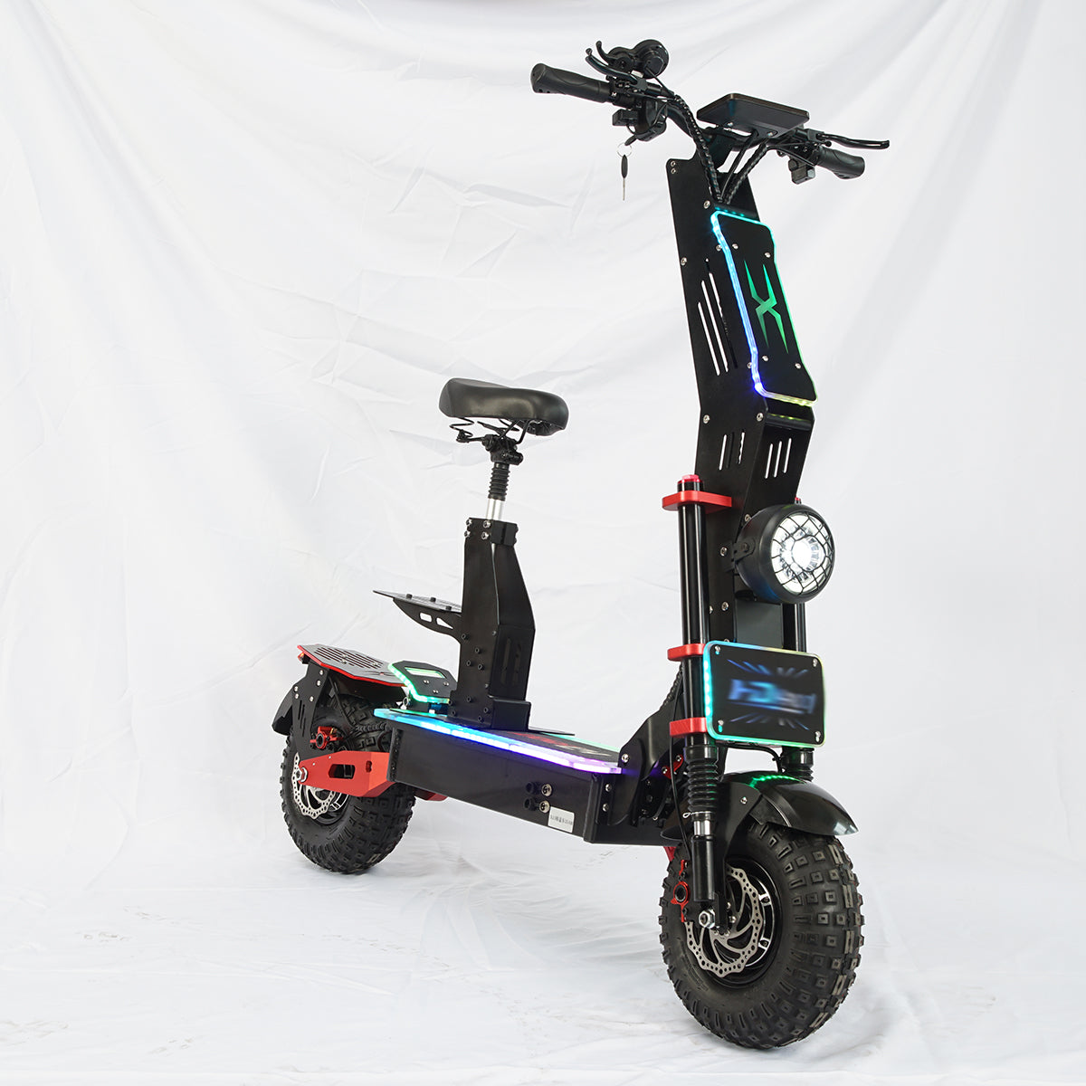 Electric scooter off road double motor T6 14inch 72v 40Ah