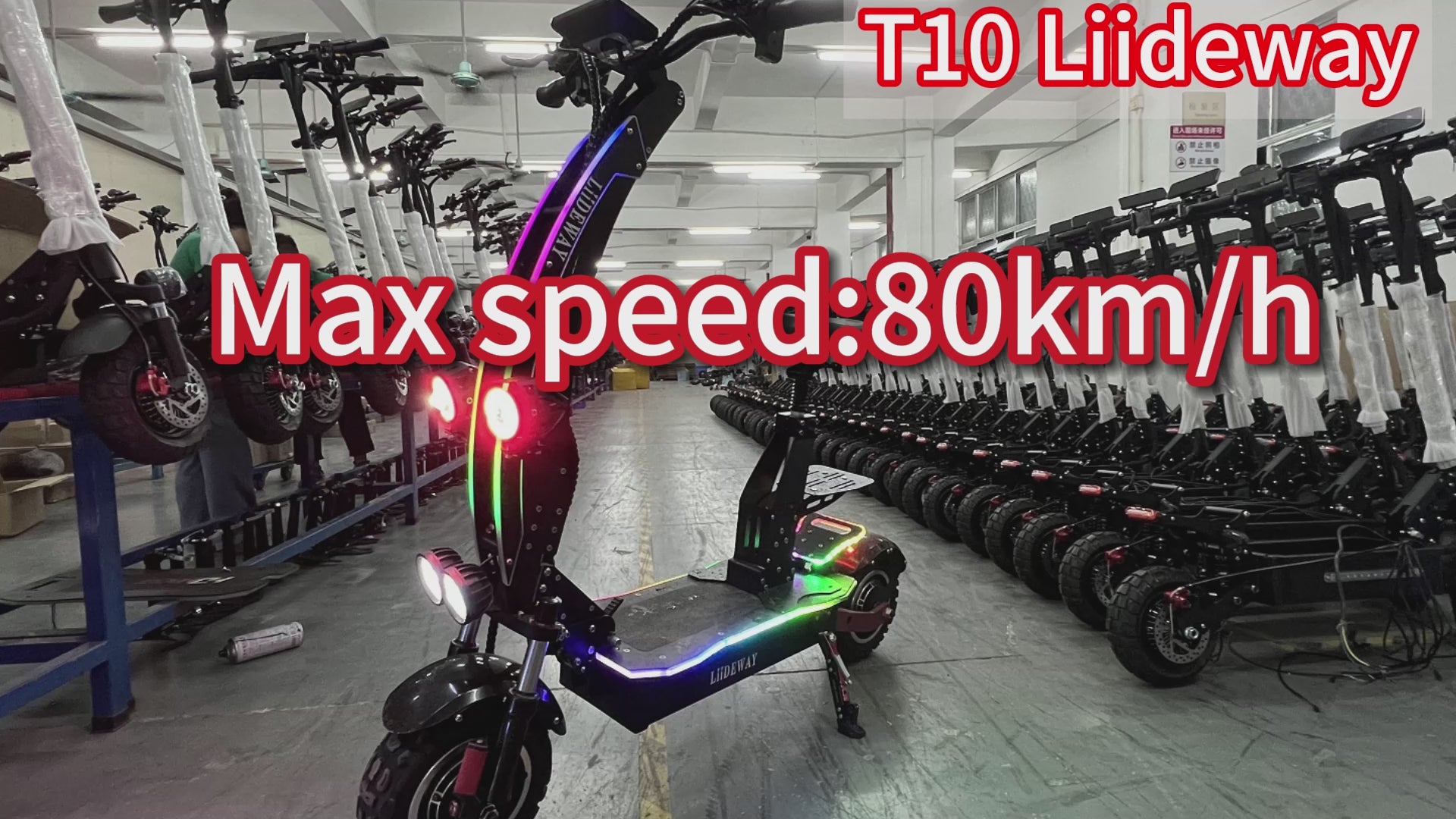 Fastest Electric Scooter Fat Tire Off-road OEM ODM Liideway T10
